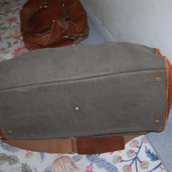 lot of 2 Ghurka No. 192 & NO .18 Ghurka Duffle Bag Leather and Canvas Vintage - Picture 7 of 15